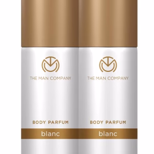 The Man Company Buy 1 Get 1 Blanc Body Perfume Gift Set for Men - 120ml*2 | Premium Luxury Long-Lasting Fragrance Spray | No Gas Deodorant for Men | | Fresh scent for daily office wear | Valentine Gift Set For Husband, Boyfriend