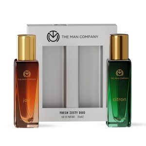 The Man Company Fresh Zesty Duo Perfume for Man, Joy and Citron, 20ml x 2 | Long-Lasting EDP for Men | Premium Gift Set for Man