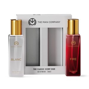 The Man Company Classic Scent Duo, Fire and Blanc Gift Set, 20ml x 2 | Gift for Man | Long-Lasting EDP for Men | Premium Perfume for Man