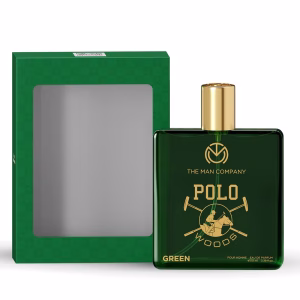 The Man Company EDP for men 100ml ? Polo Green | Premium Perfume | Long-lasting Fragrance | Perfect for Man | Peach, Lavender & Patchouli | Made with Essential Oils | Valentine Gift Set For Man