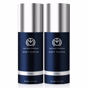 The Man Company Bleu Perfume for Men | Long Lasting Fragrance | No Gas Deodorant Combo Set for Men | Luxury Premium Body Spray - 120ml * 2