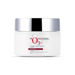 O3+ Vitamin A Glow Night Repair Face Cream For All Skin Types for Men & Women | Reduce Fine Lines & Wrinkle | Anti Ageing Cream 50gm