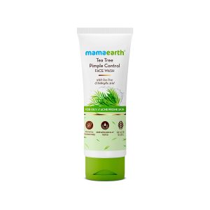 Mamaearth Tea Tree Pimple Control, Anti Acne Face Wash with Tea Tree & Salicylic for Oily & Acne-Prone Skin - 100 ml | Controls Oil to Prevent Pimples | Made Safe