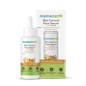 Mamaearth Skin Correct Face Serum with Niacinamide and Ginger Extract for Acne Marks and Scars - 30 ml | Reduces Acne Marks | Minimizes Enlarged Pores