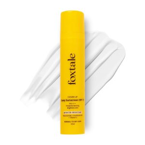 FoxTale SPF 70 Niacinamide Dewy Sunscreen With PA++++ For Dewy Sun Protection|Tan Protection|Lightweight|No White Cast|Non Greasy|Anti-Tan Formula|For Spot Depigmentation|For Men & Women | 50ml