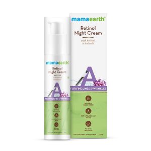 Mamaearth Retinol Night Cream For Women with Retinol & Bakuchi for Anti Aging, Fine Lines and Wrinkles ? 50 g