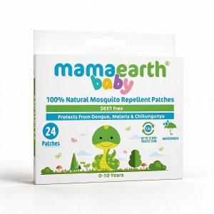 Mamaearth Natural Repellent Mosquito Patches For Babies with 12 Hour Protection,White,Pack of 1