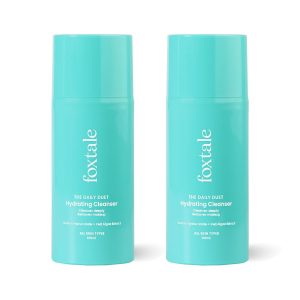 FoxTale - (Pack of 2) Hydrating Face Wash with Hyaluronic Acid, Vitamin B5 for Women, Men | Pore Cleansing | Dirt Control | Makeup Remover | Cleanser For All Skin Types - 100 ml
