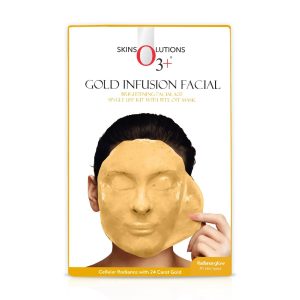 O3+ Gold Infusion Brightening Facial Kit 45g with Peel off Mask for Glowing Skin | Gold Facial kit for Exfoliate & Detoxify the Skin, For All Skin Types