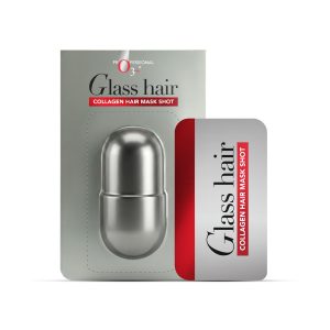 O3+ Glass Hair Collagen Hair Mask Shot for Smooth, Shiny & Frizz-Free Hair | Deep Nourishment & Hydration for Dry, Dull and Damaged Hair | Salon-Style Hair Spa Treatment for Soft, Silky Glass Hair Finish | 30g