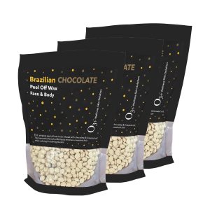 O3+ Brazilian Chocolate Peel Off Wax Face & Body for sensitive skin Wax (1200 g)