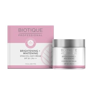 Biotique Professional Brightening + Whitening Stem Cell Day Cream SPF 30+ 50gm