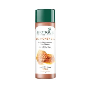 Biotique Honey Gel Soothe & Nourish Foaming Face Cleanser | Gentle Cleansing Formula Enriched with Natural Honey & Botanical Extracts | Leaves Skin Soft, Fresh & Hydrated |120ml