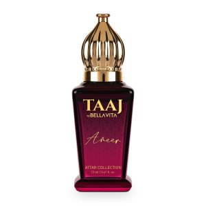 Bella Vita Luxury TAAJ Ameer Attar with Lemon, Tonka, Vanilla & Patchouli for Men and Women|Alcohol-free Roll On, Musky Long Lasting Fragrance, 12 ML