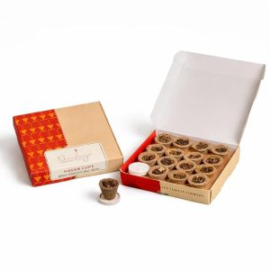 Nirmalaya Organic Sambrani Havan Cups (Pack of 15) | Natural Dhoop Cups for Pooja | Made with Jatamansi, Loban & Guggal | Charcoal-Free Incense Cups for Meditation, Yoga & Home Fragrance