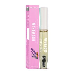 Bella Vita Organic Growbrow - Eyelash, Lashes & Eyebrows Hair Growth & Volume Serum With Castor, Onion Oil & Vitamin E, 12 ML