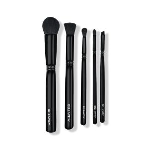 BELLAVITA Makeup Brushes Set of 5 | Premium Easy To Hold & Precise Application For Face, Eyes & Brows | Soft Bristles | Makeup Brushes with Pouch | Makeup Brush Set Professional
