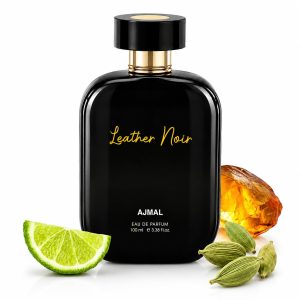 Ajmal Artisan Leather Noir Eau De Parfum for Men | Long-Lasting Luxury Perfume with Bergamot, Cardamom, Leather & Vanilla Notes | Strong Masculine Fragrance | 100ml