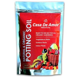 Casa De Amor Natural Potting Soil Mix for Flowers, Vegetables and Air Purifier Plants, 5 KG