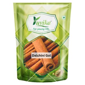 YUVIKA Dalchini Gol (Cigar Quality) - Cinnamomum Zeylanicum - Cinnamon Sticks (200 Grams)