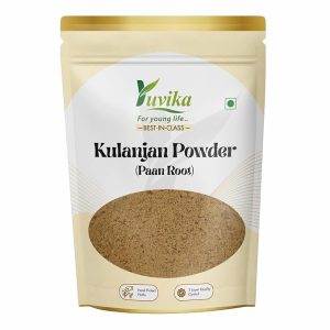 Yuvika Kulanjan Powder - Paan Root - Alpinia Galanga Wild - Siamese Ginger - Thai Ginger Powder 100 Grams