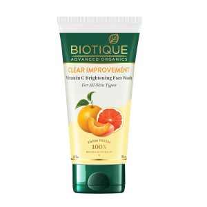 Biotique Advanced Organics Clear Improvement Vitamin C Brightening Face Wash 150Ml