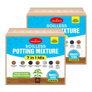 Casa De Amor 7-in-1 Potting Soil Mixture Makes 20 Kg of Soil for Plants