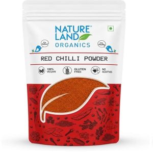 Natureland Organics Red Chilli Powder/Lal Mirch 100 gm - Organic Lal Mirch (Pack of 3)
