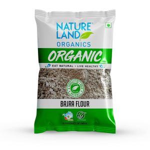 Natureland Organics Bajra / Pearl Millet Flour 500 Gm - Organic Flour