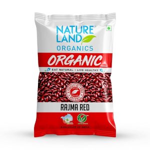 Natureland Organics Rajma Red 1 Kg - Organic Healthy Rajma