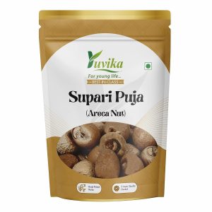 YUVIKA Supari Puja ? Whole Areca Nut ? Betel Nut ? Akhand Supari ? 200 Grams | Puja Samagri for Ganesh Puja, Kalash Sthapana & Hindu Rituals