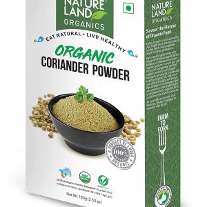 Natureland Organics Coriander / Dhaniya Powder 100 Gm - Organic Healthy Spices