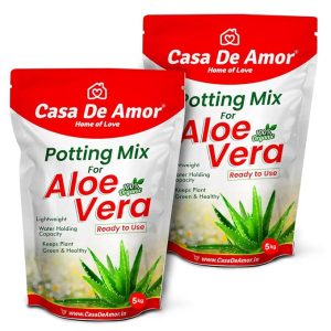 Casa De Amor Aloe Vera Potting Soil Mix, 100% Organic Special Research Based Formula for All Aloe Vera Plants (10 Kg)