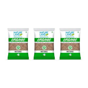 Natureland Organics Moth Whole 500 Gm (Pack of 3)