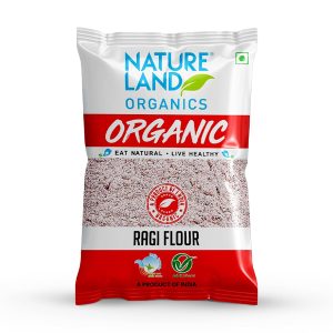 Natureland Organics Ragi Flour 500 Gm - Organic Flour