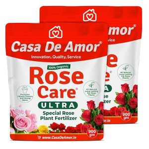 Organic Rose Care Ultra Fertilizer ? NPK-Rich Bloom & Root Booster for Rose Plants | Promotes Vibrant Flowers & Strong Stems | 100% Natural, Boosts Flowering 40% (1800 gm)