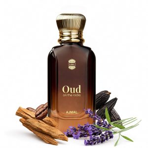 Ajmal | Oud On The Rocks | Unisex Eau De Parfum | Premium Perfume | Scent Spray | Long Lasting Fragrance for Men & Women | Smoky Oud, Woody & Amber | Gift for Men & Women (50 ML)