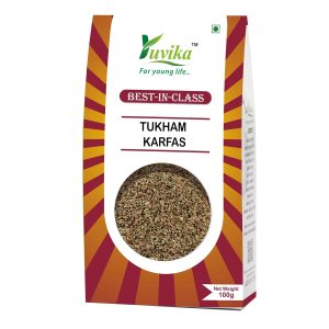 YUVIKA Tukham Karfas - Celery Seeds - Wild Celery - Apium Graveolens - 100 Grams | Whole Celery Seeds | Culinary Preparations | Box Pack