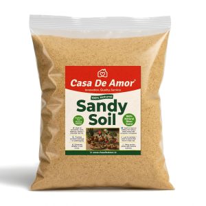 Casa De Amor Sandy Soil - 4kg (Fine River Sand) for Plants ? 100% Natural, Fast Drainage, Root Booster for Succulents, Cactus, Adenium, Bonsai & Garden Use