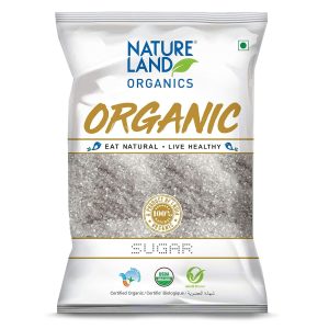 Natureland Organics White Sugar 1 Kg (Pack of 2) - Organic Sugar
