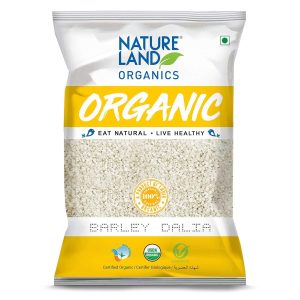 Natureland Organics Barley Dalia 500 Gm (Pack of 4) Total 2Kg - Organic Dalia